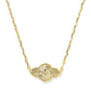 Abbie Medallion Short Pendant Necklace