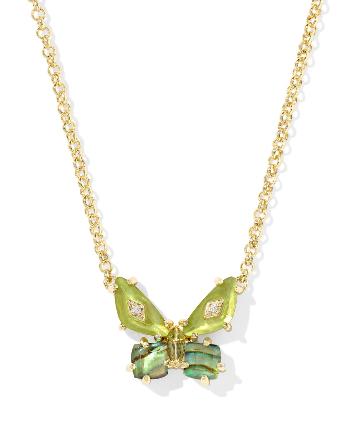 Bianca Butterfly Short Pendant Necklace