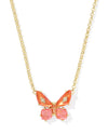 Bianca Butterfly Short Pendant Necklace