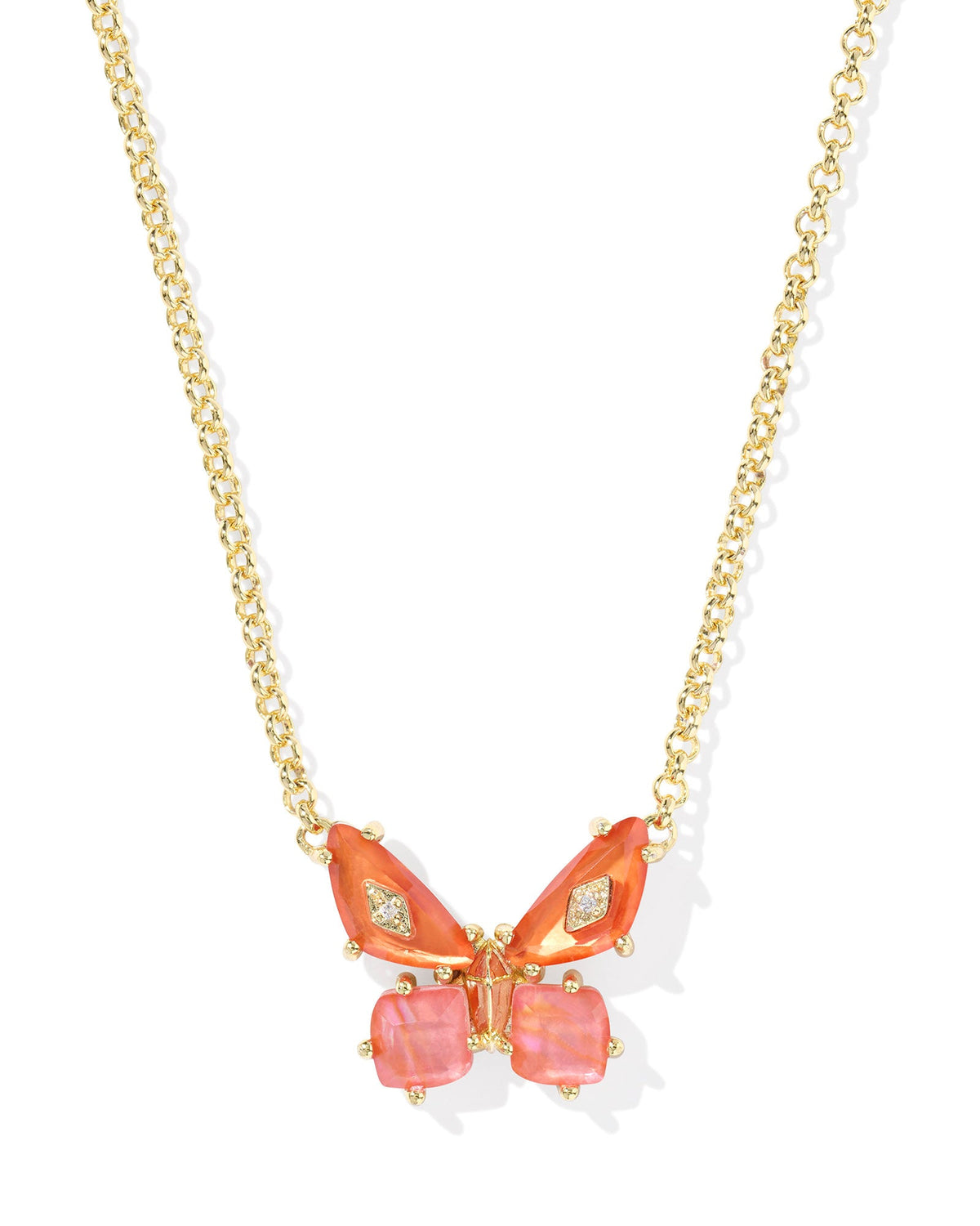 Bianca Butterfly Short Pendant Necklace