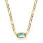 Elisa Figaro Chain Short Pendant Necklace