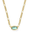Elisa Figaro Chain Short Pendant Necklace