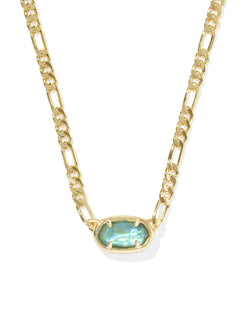 Elisa Figaro Chain Short Pendant Necklace