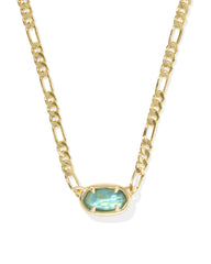 Elisa Figaro Chain Short Pendant Necklace