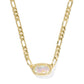 Elisa Figaro Chain Short Pendant Necklace
