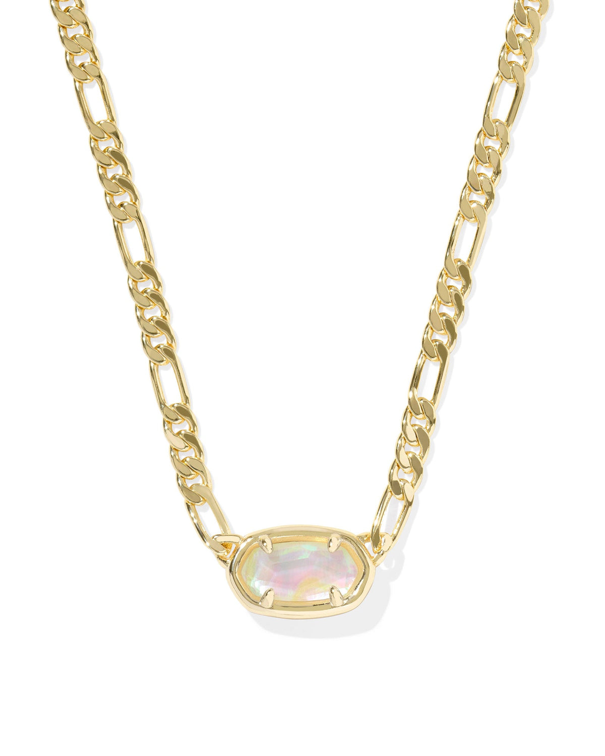 Elisa Figaro Chain Short Pendant Necklace