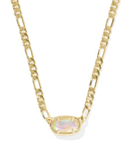 Elisa Figaro Chain Short Pendant Necklace