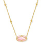 Elisa Lattice Frame Short Pendant Necklace