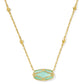 Elisa Lattice Frame Short Pendant Necklace