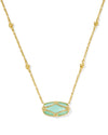 Elisa Lattice Frame Short Pendant Necklace
