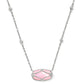 Elisa Lattice Frame Short Pendant Necklace