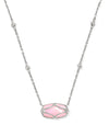 Elisa Lattice Frame Short Pendant Necklace