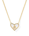Heart Letter Short Pendant Necklace
