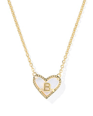 Heart Letter Short Pendant Necklace