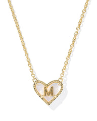 Heart Letter Short Pendant Necklace