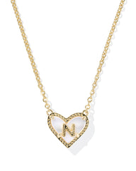 Heart Letter Short Pendant Necklace