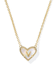 Heart Letter Short Pendant Necklace