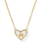 Heart Letter Short Pendant Necklace