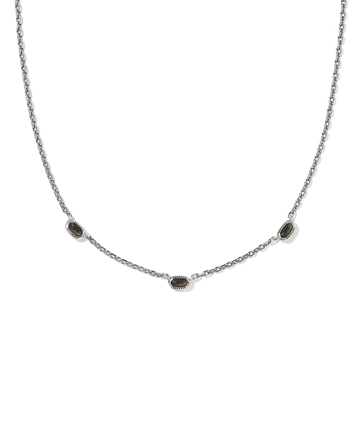 Mini Elisa Three Stone Strand Necklace