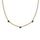 Mini Elisa Three Stone Strand Necklace