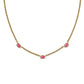 Mini Elisa Three Stone Strand Necklace