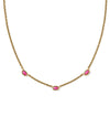 Mini Elisa Three Stone Strand Necklace