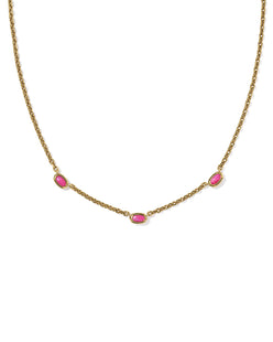 Mini Elisa Three Stone Strand Necklace