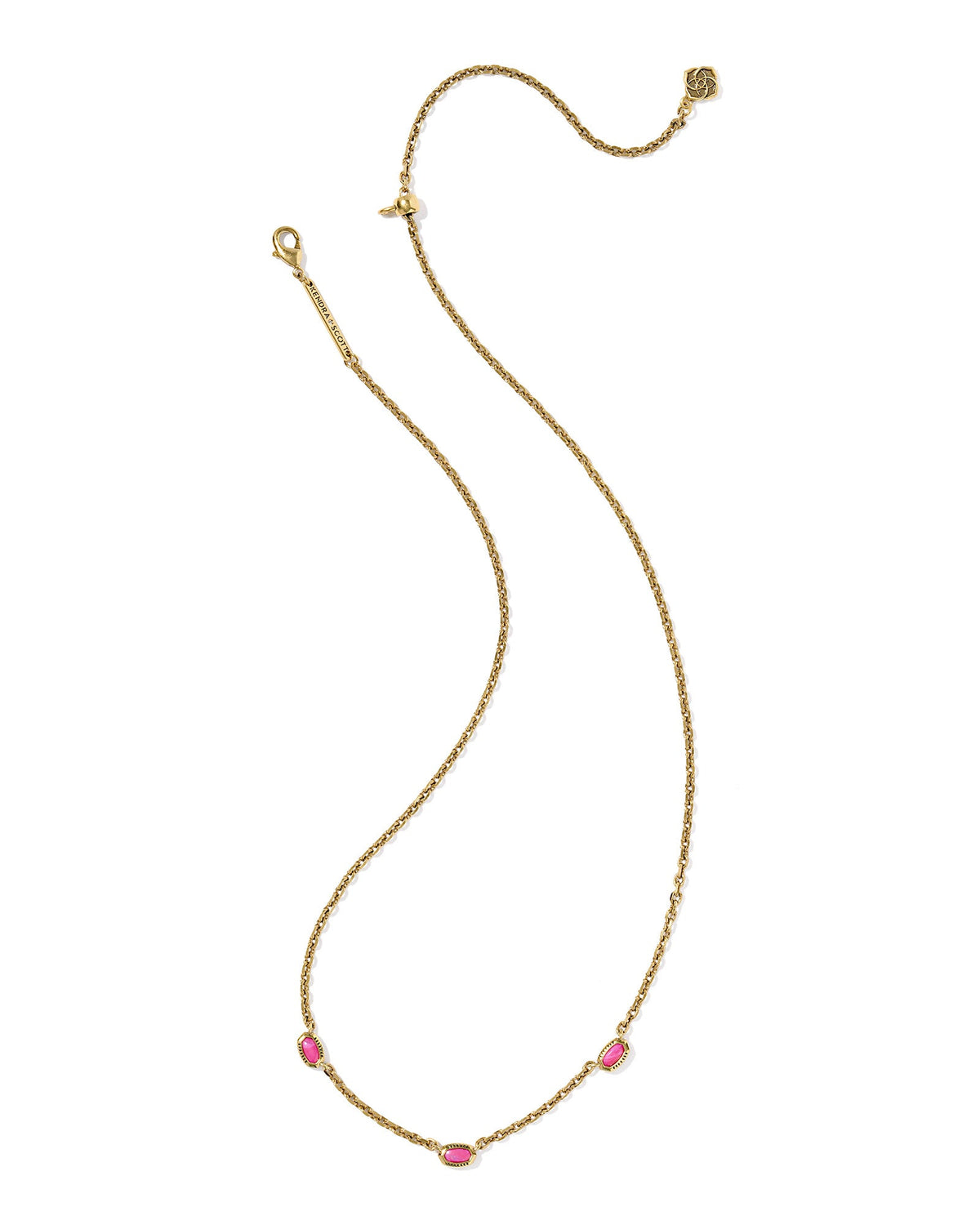 Mini Elisa Three Stone Strand Necklace