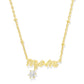 Mom Crystal Short Pendant Necklace