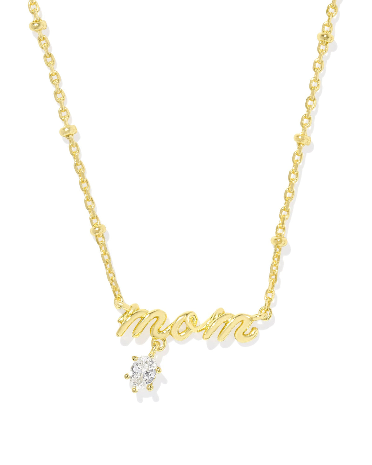 Mom Crystal Short Pendant Necklace