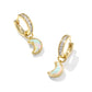 Moon Huggie Earrings