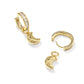 Moon Huggie Earrings