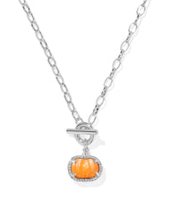 Pumpkin Link And Chain Necklace