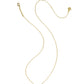 KENDRA SCOTT Mini Elisa Luxe Short Pendant Necklace, Gold White Cz, additional view 1 (Gold White Cz)