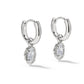 KENDRA SCOTT Mini Ellie Luxe Huggie Earrings, Silver White Cz, primary view (Silver White Cz)