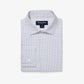 Mizzen+Main Leeward Long Sleeve Dress Shirt in White Navy Mini Grid