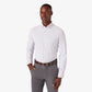 Mizzen+Main Leeward Long Sleeve Dress Shirt in White Navy Mini Grid