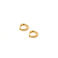 Huggie Earrings - Scarlett Hoop Gold 8Mm Cz