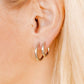 Huggie Earrings - Scarlett Hoop Silver 10Mm