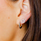 Huggie Earrings - Scarlett Hoop Silver 10Mm