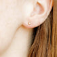 Screwback Stud Earrings - Cooper Clear Gold