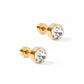 Screwback Stud Earrings - Juliet - Clear