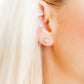 Screwback Stud Earrings - Juliet - Clear