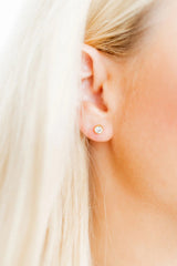 Screwback Stud - Juliet - Clear