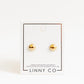 Screwback Stud Earrings - Vera Round