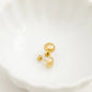 Screwback Stud Earrings - Vera Round