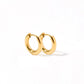 Huggie Earrings - Scarlett Hoop Gold 10Mm