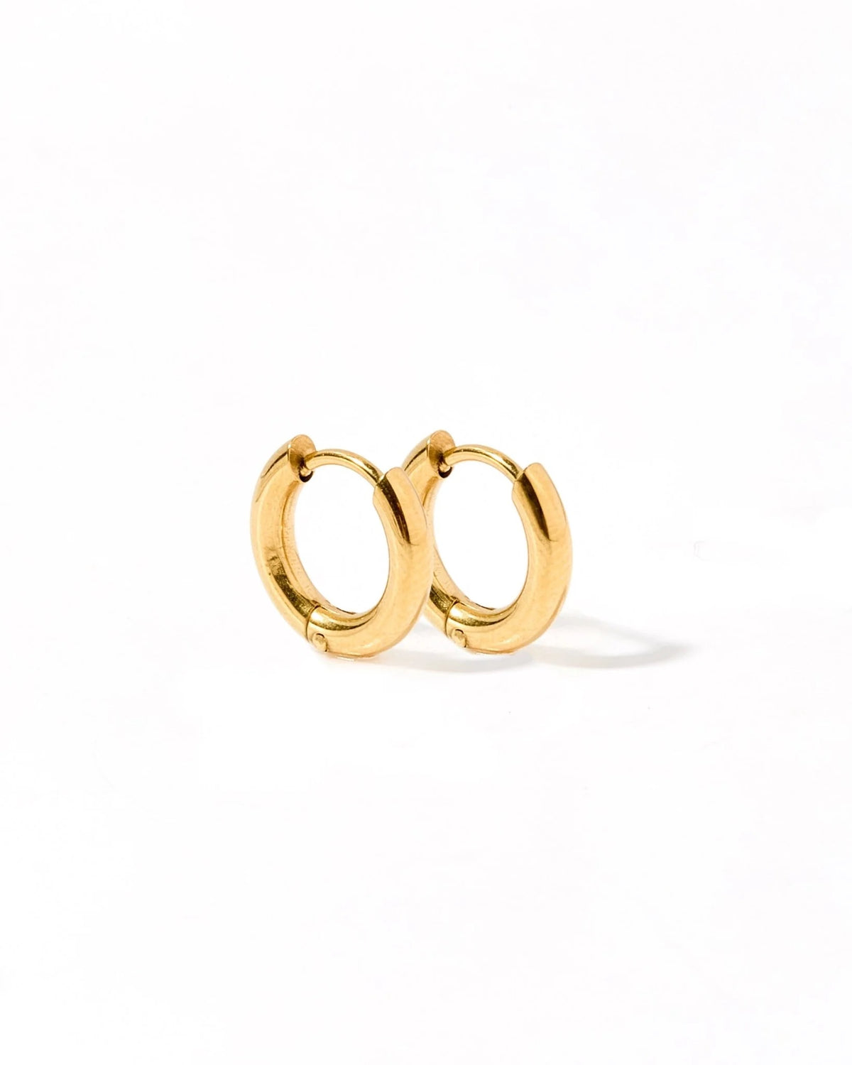 Huggie Earrings - Scarlett Hoop Gold 10Mm