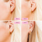 Huggie Earrings - Scarlett Hoop Gold 10Mm