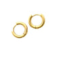 Huggie Earrings - Scarlett Hoop Gold 10Mm
